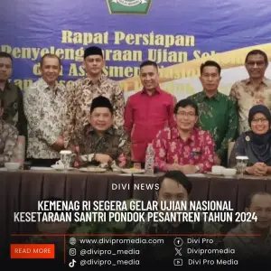 Kemenag RI Segera Gelar Ujian Nasional Kesetaraan Santri Pondok Pesantren Tahun 2024