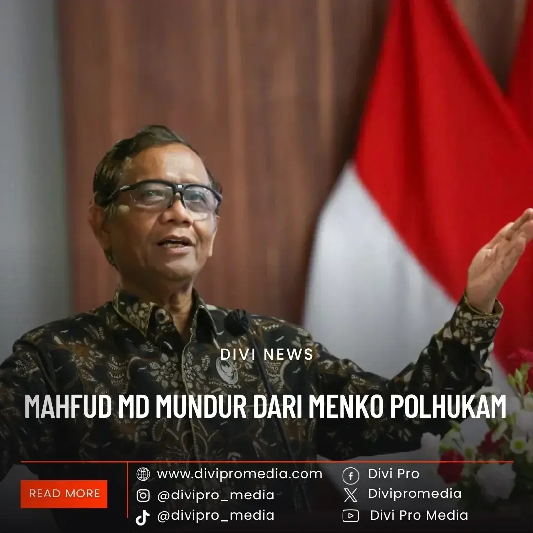 Mahfud Md Mundur Dari Menko Polhukam