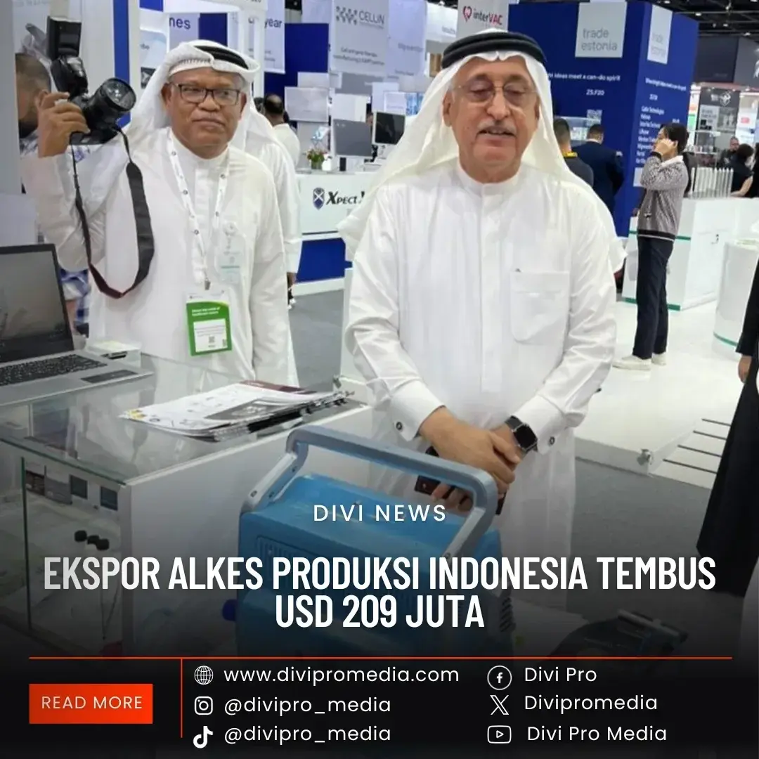 Ekspor Alkes Indonesia. DM1/divipromedia.com