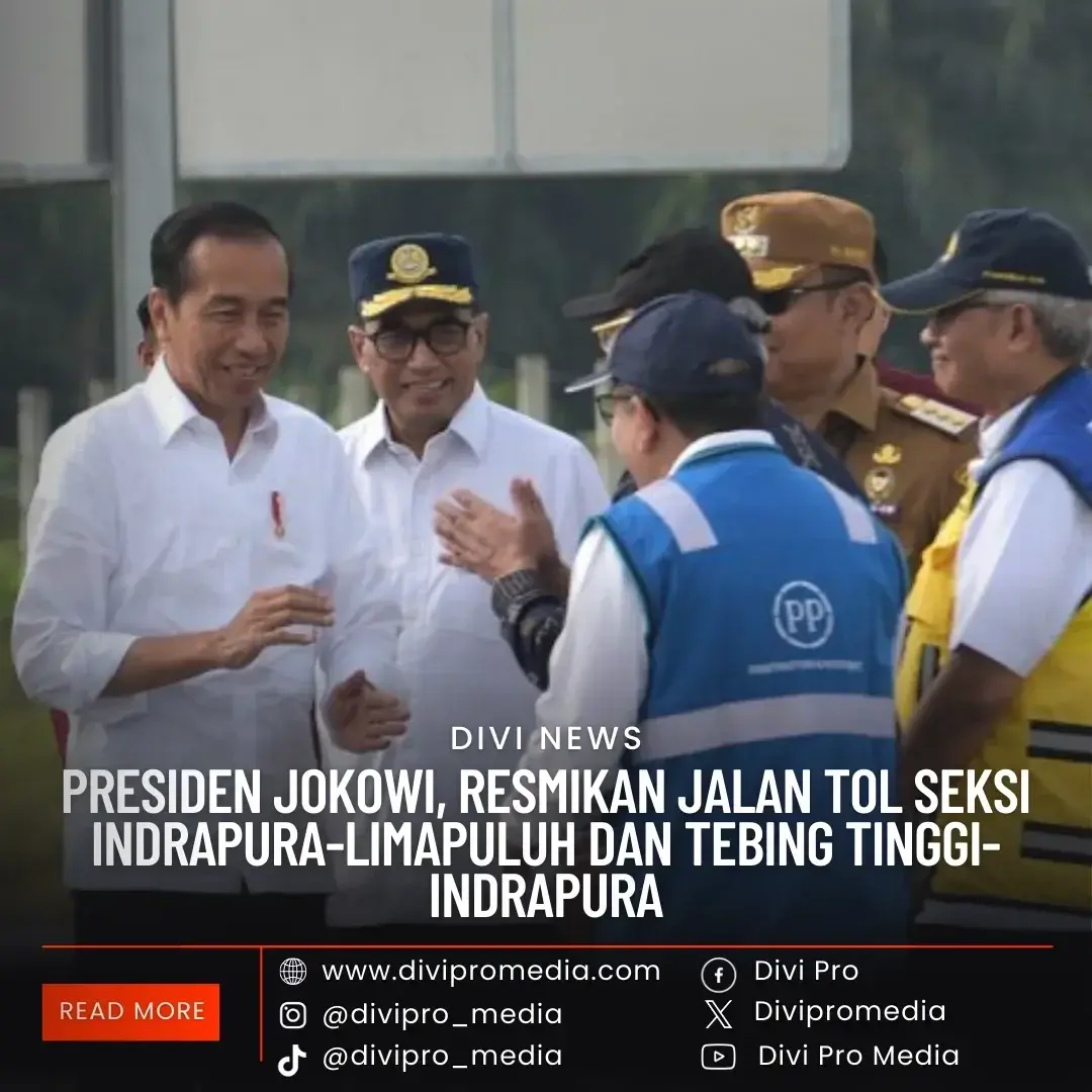 Presiden Jokowi, Resmikan Jalan Tol. DM1/divipromedia.com