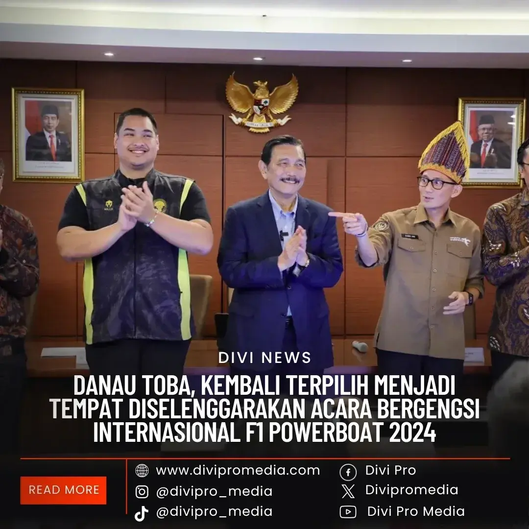 Danau Toba, Kembali Terpilih Menjadi Tempat Internasional F1 Powerboat 2024. DM1/divipromedia.com Danau Toba, Kembali Terpilih Menjadi Tempat Internasional F1 Powerboat 2024. DM1/divipromedia.com