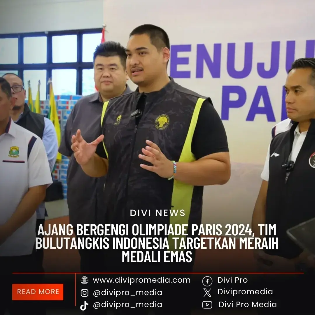 Tim Bulutangkis Indonesia Targetkan Medali Emas Ajang Olimpiade Paris 2024. DM1/divipromedia.com Tim Bulutangkis Indonesia Targetkan Medali Emas Ajang Olimpiade Paris 2024. DM1/divipromedia.com
