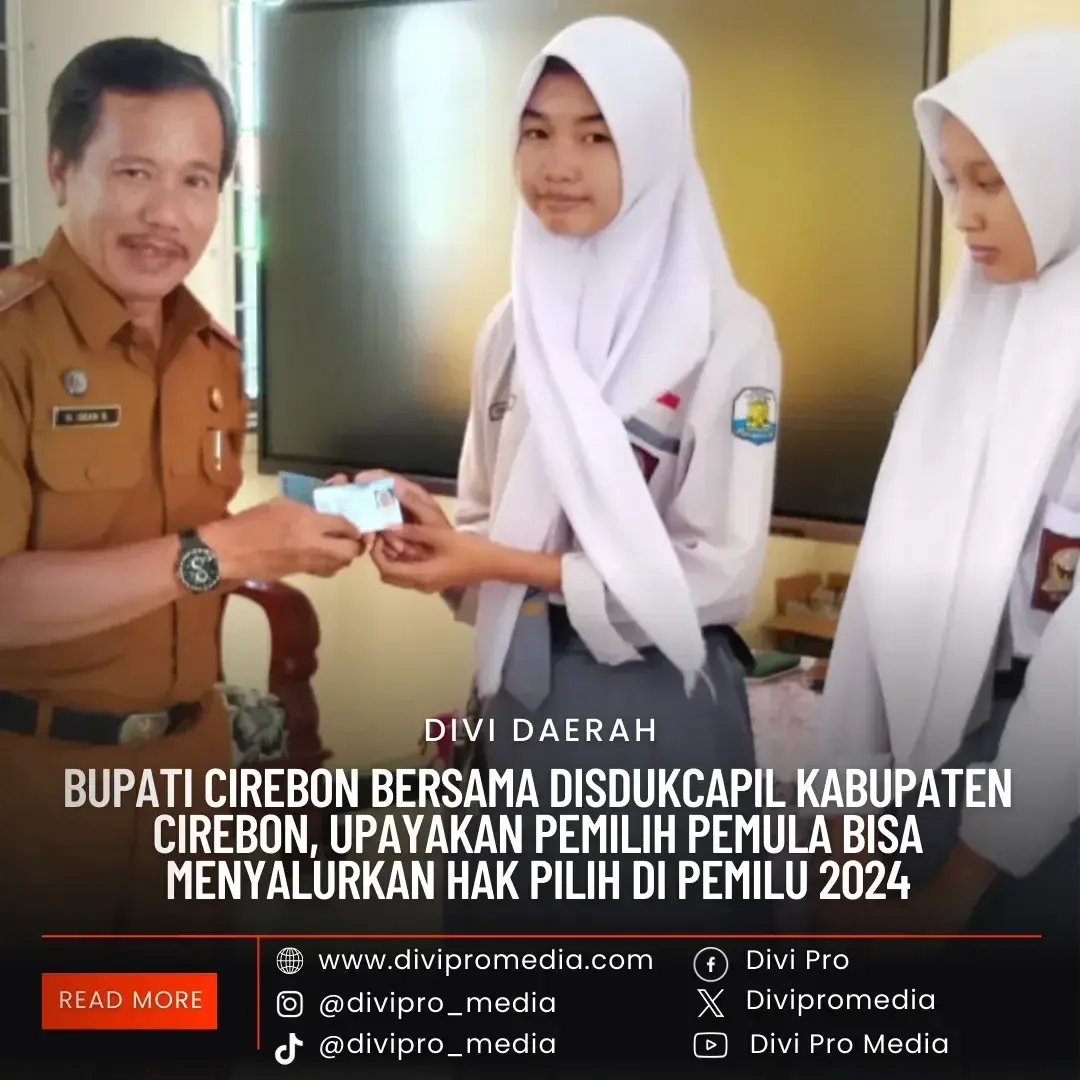 Bupati Cirebon Upayakan Pemilih Pemula Bisa Menyalurkan Hak Pilih Di Pemilu 2024