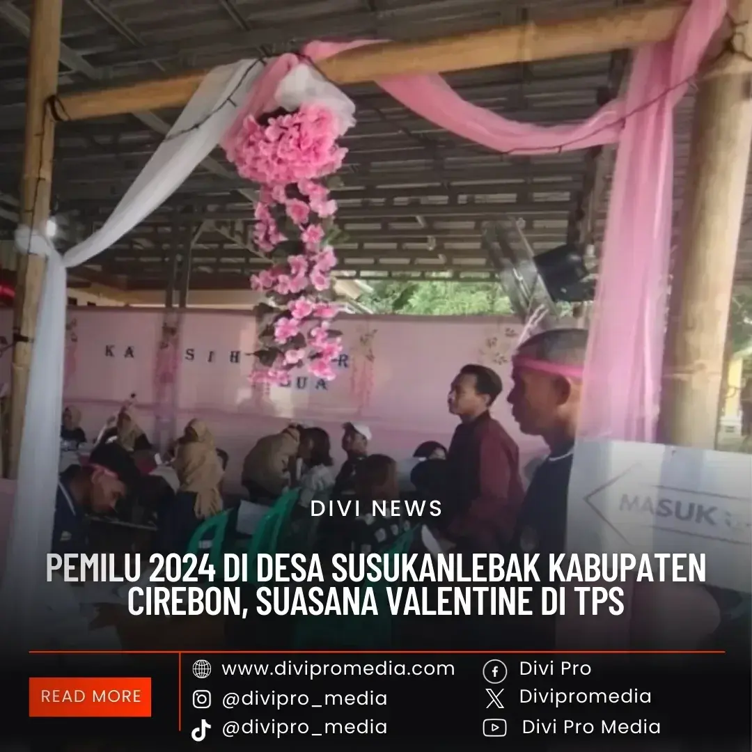 Pemilu 2024 Kabupaten Cirebon : Suasana Valentine di Tempat Pemungutan Suara