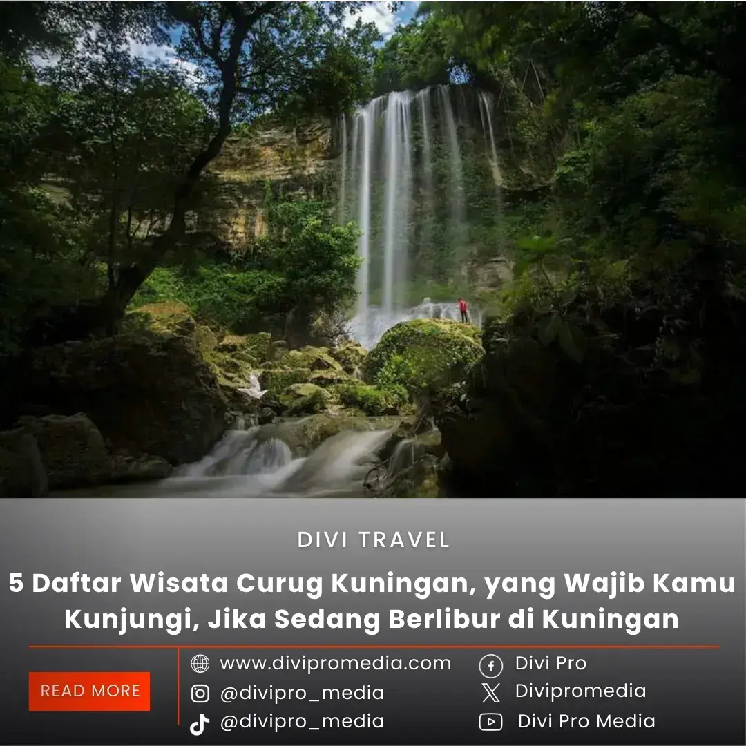Ternyata ini, beberapa daftar wisata curug di Kuningan  Jawa Barat. Foto: Pinterest/divipromedia.com