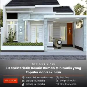 Ternyata ini, beberapa Karakteristik desain rumah minimalis yang wajib kamu tahu. Foto: Pinterest.com/divipromedia.com
