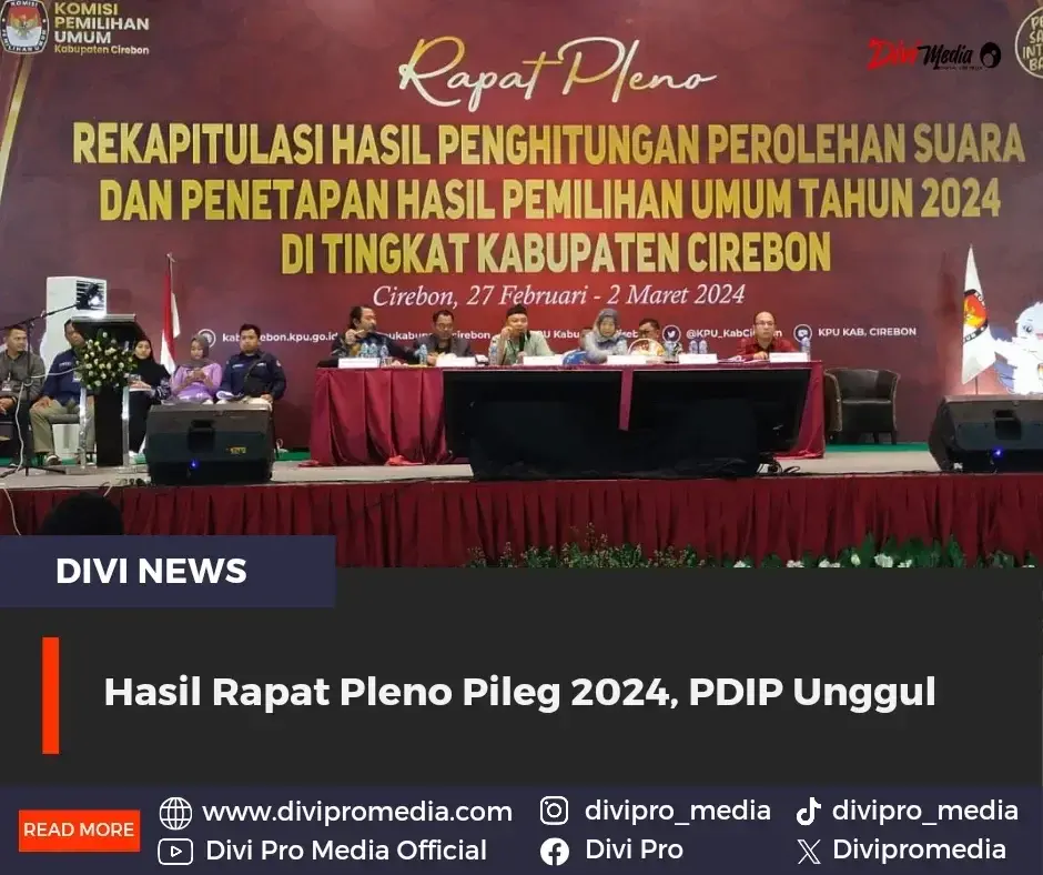 Hasil Rapat Pleno Pileg 2024, PDIP Unggul
