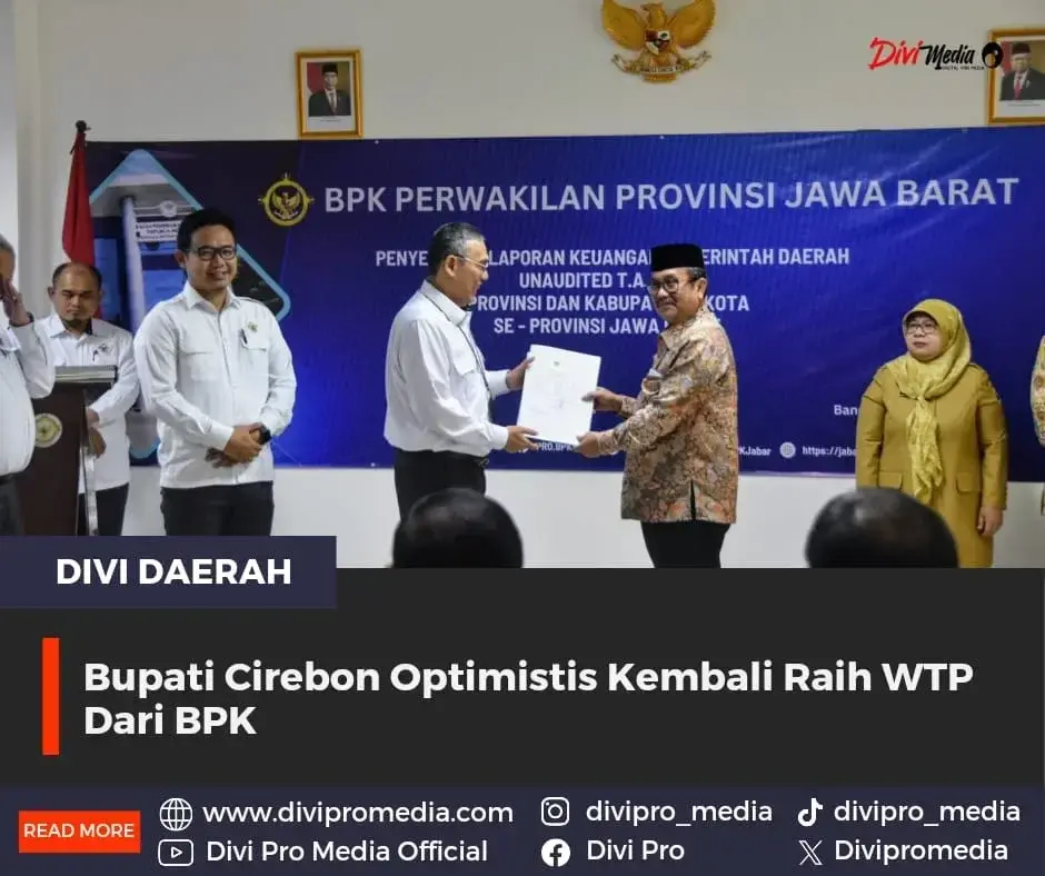 Bupati Cirebon Optimistis Kembali Raih WTP Dari BPK Bupati Cirebon Optimistis Kembali Raih WTP Dari BPK