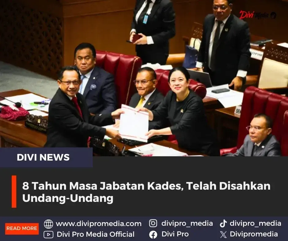 8 Tahun Masa Jabatan Kades, Telah Disahkan Undang-Undang