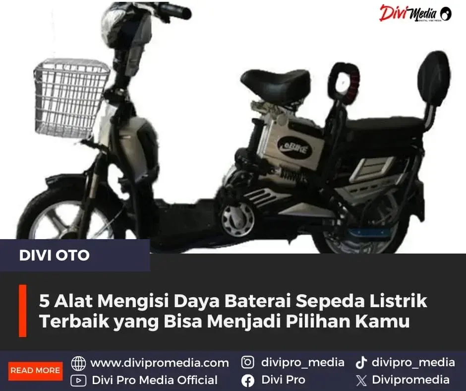 Ternyata ini, beberapa rekomendasi Mengisi daya baterai sepeda listrik. Foto: Pinterest.com/divipromedia.com