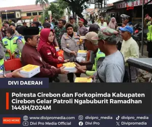 Polresta Cirebon dan Forkopimda Kabupaten Cirebon Gelar Patroli Ngabuburit Ramadhan 1445H/2024M