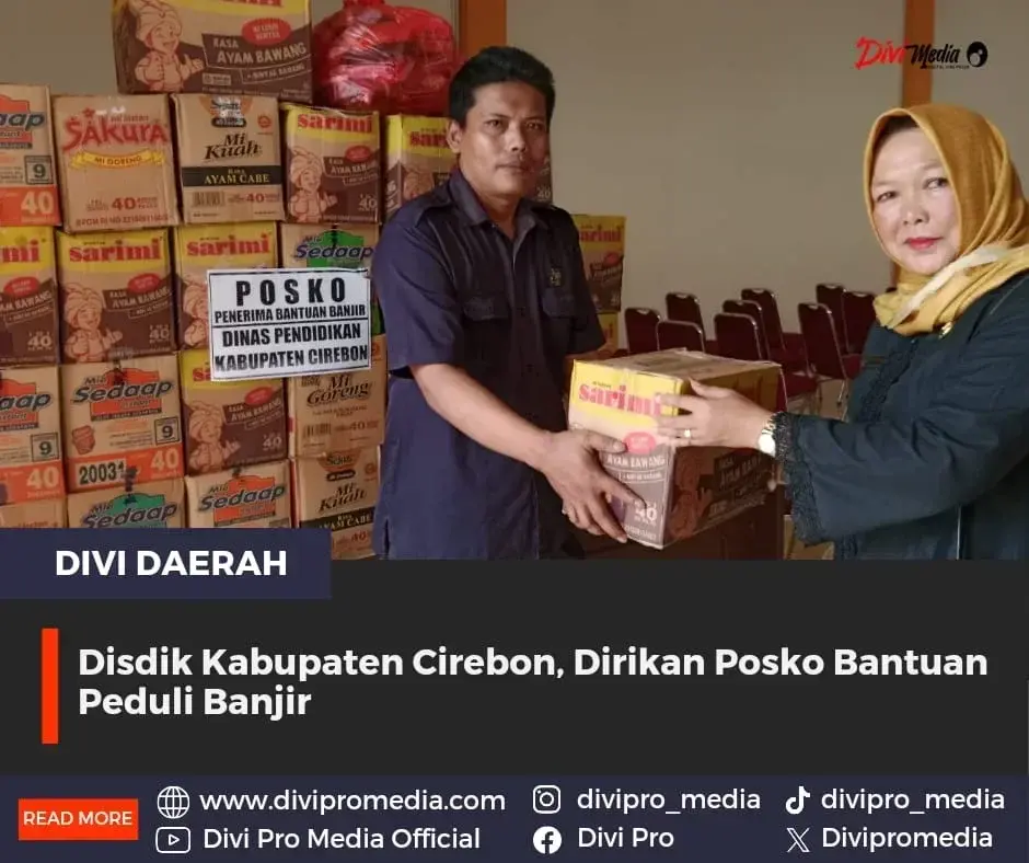 Disdik Kabupaten Cirebon, Dirikan Posko Bantuan Peduli Banjir