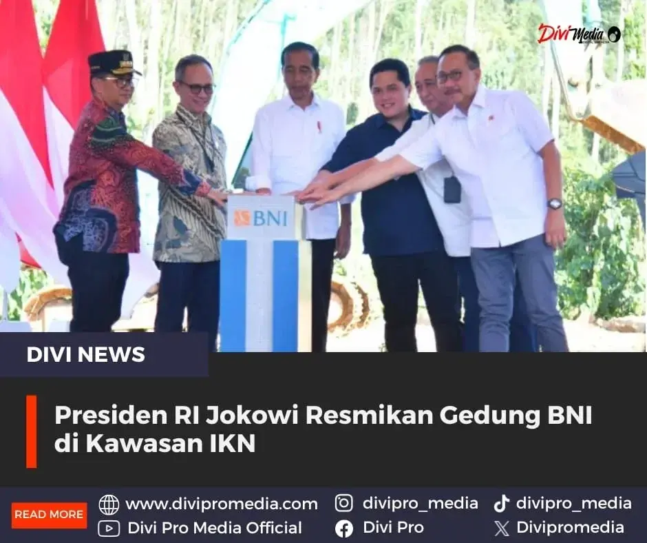 Presiden RI Jokowi Resmikan Gedung BNI di Kawasan IKN