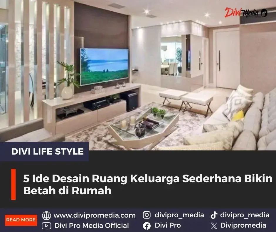 ruang keluarga sederhana