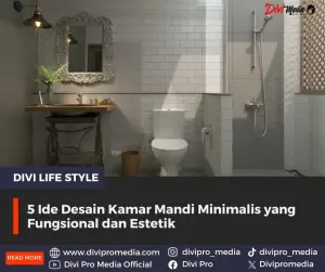 Ternyata ini, 5 Ide untuk menciptakan desain Kamar mandi minimalis. Foto: Pinterest.com/divipromedia.com