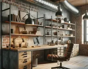 Desain kantor industrial yang populer