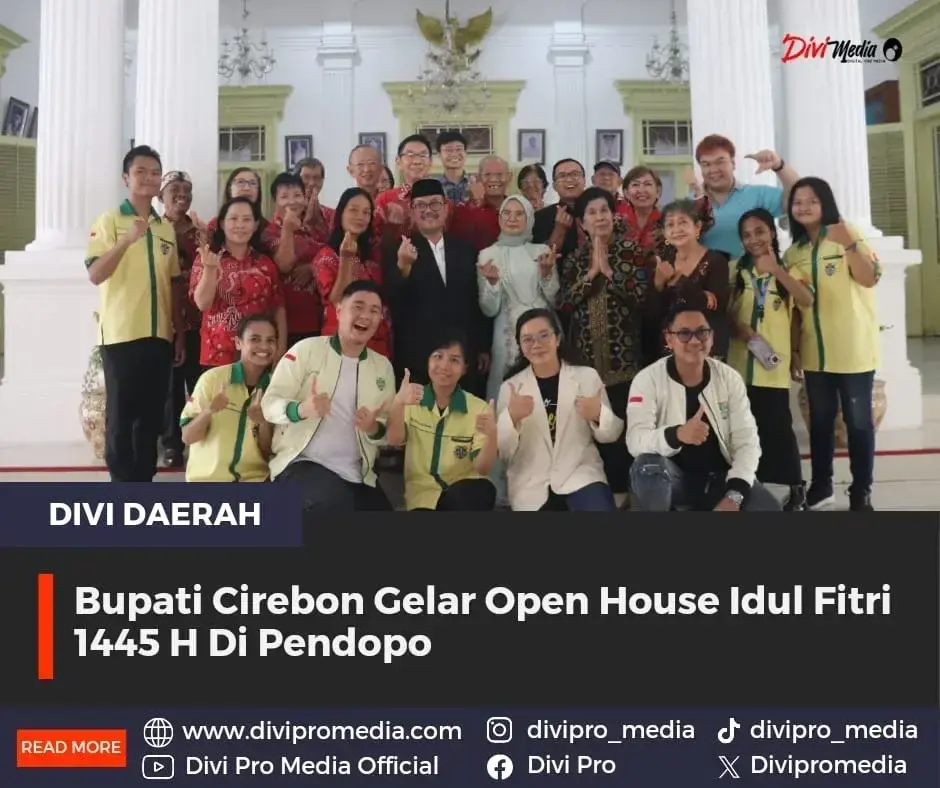 Bupati Cirebon Gelar Open House Idul Fitri 1445 H Di Pendopo