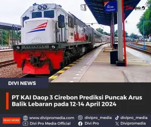 PT KAI Daop 3 Cirebon Prediksi Puncak Arus Balik Lebaran pada 12-14 April 2024