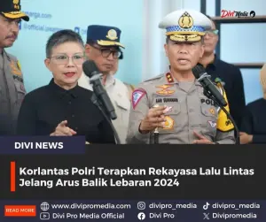 Korlantas Polri Terapkan Rekayasa Lalu Lintas Jelang Arus Balik Lebaran 2024