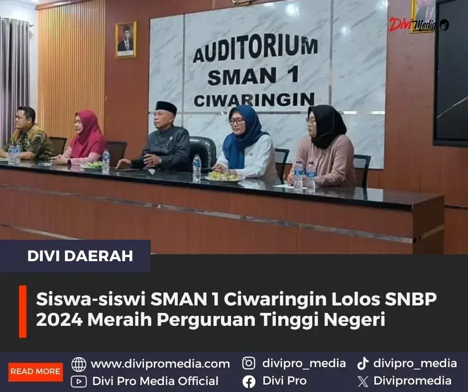 Siswa-siswi SMAN 1 Ciwaringin Lolos SNBP 2024