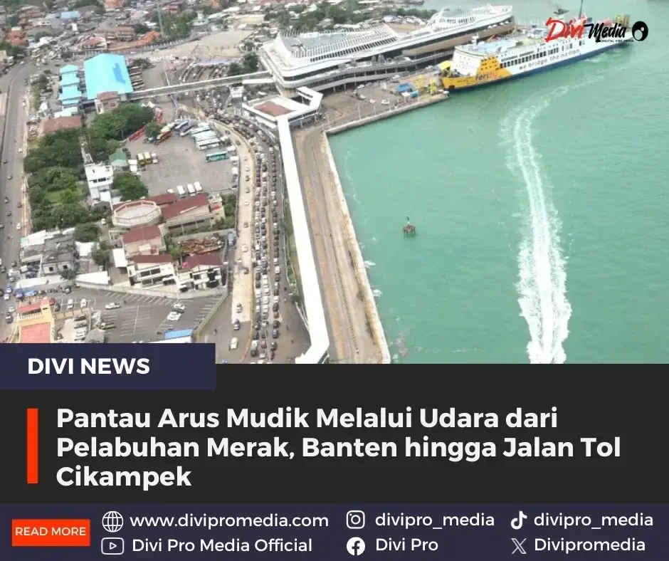 Polri Pantau Arus Mudik Melalui Jalur Udara dari Pelabuhan Merak, Banten hingga Jalan Tol Cikampek