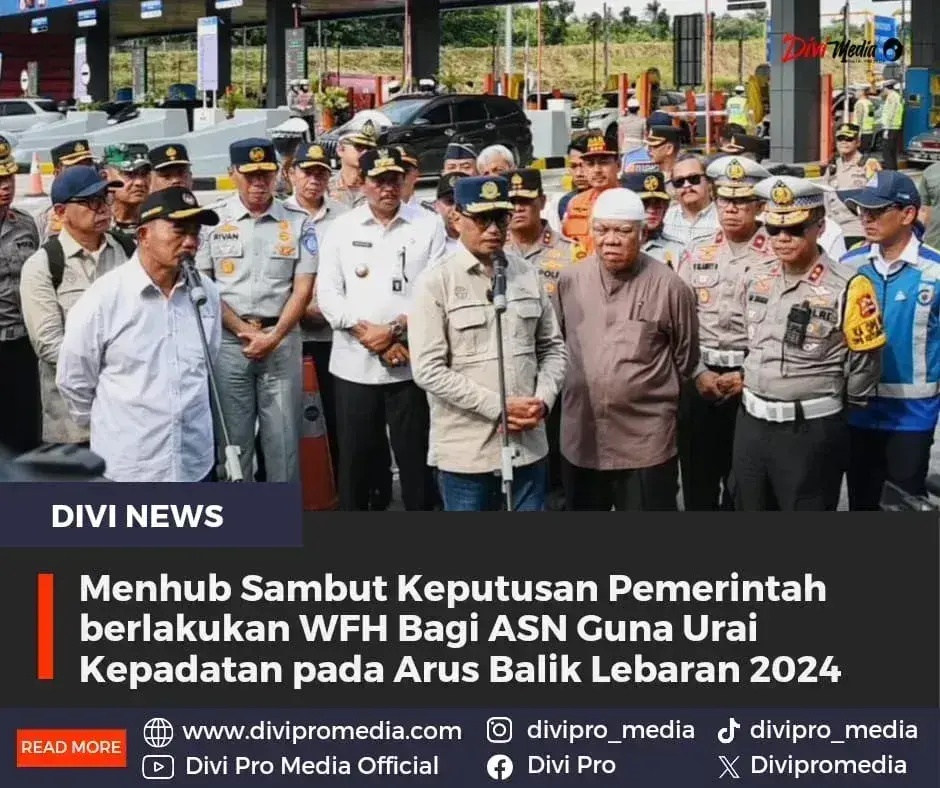 Menhub Sambut Keputusan Pemerintah berlakukan WFH Bagi ASN Guna Urai Kepadatan pada Arus Balik Lebaran 2024