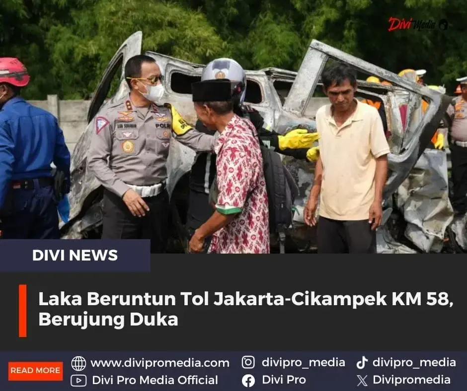 Laka Beruntun Tol Jakarta-Cikampek KM 58, Berujung Duka Laka Beruntun Tol Jakarta-Cikampek KM 58, Berujung Duka