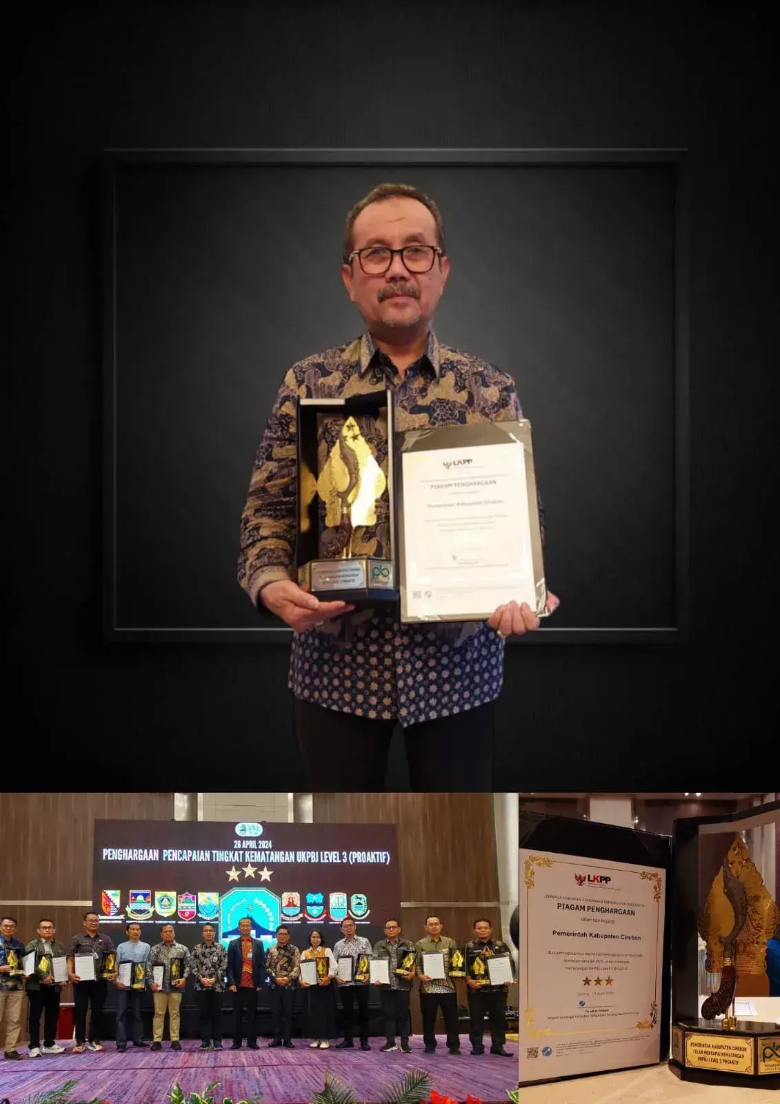 Pemerintah Kabupaten Cirebon Menerima Penghargaan Tahun 2024