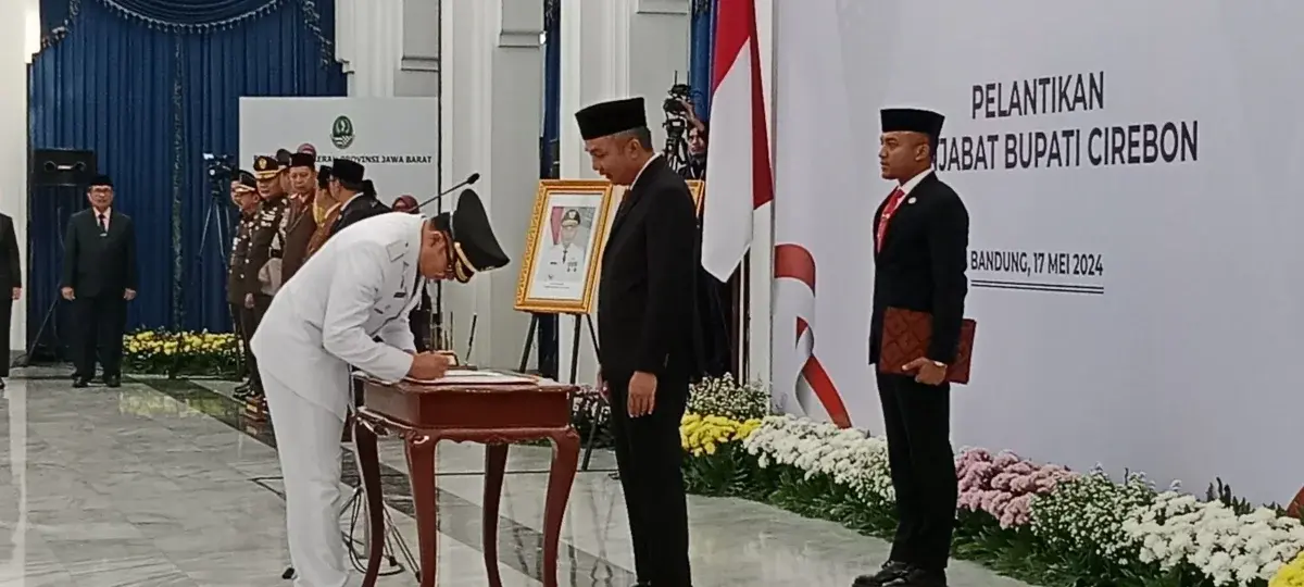 Wahyu Mijaya Resmi di Lantik menjadi PJ Bupati Cirebon