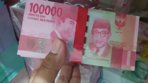 Uang mainan mirip dengan asli marak di penjual belikan medsos dan E-Commerce, dengan harga murah.