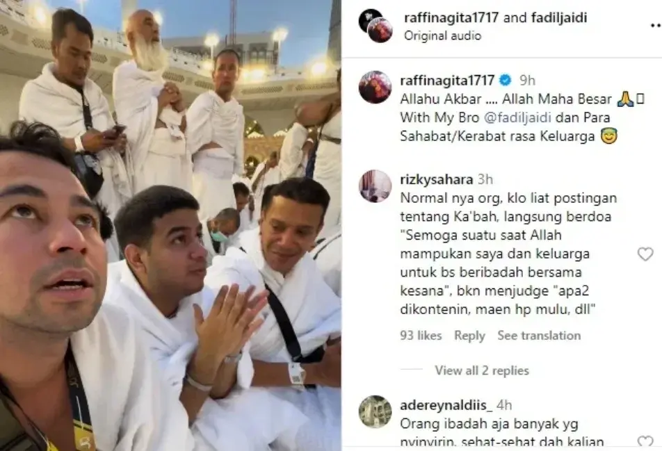 Raffi Ahmad Menunaikan Ibadah Haji 2024