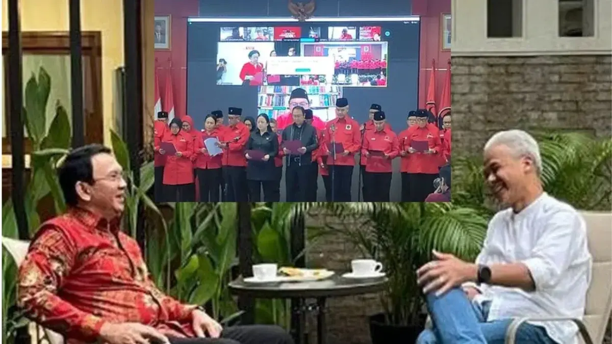Ganjar dan Ahok di Lantik