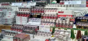 Berbagai merk rokok ilegal