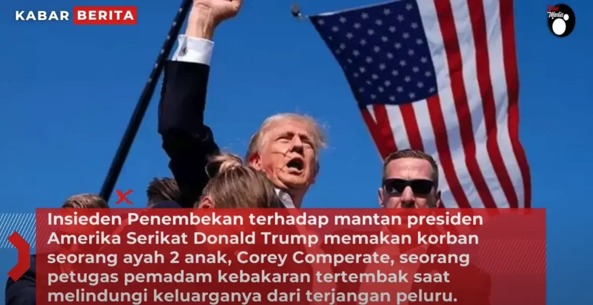 Korban Tembakan Saat kampanye Donald Trump