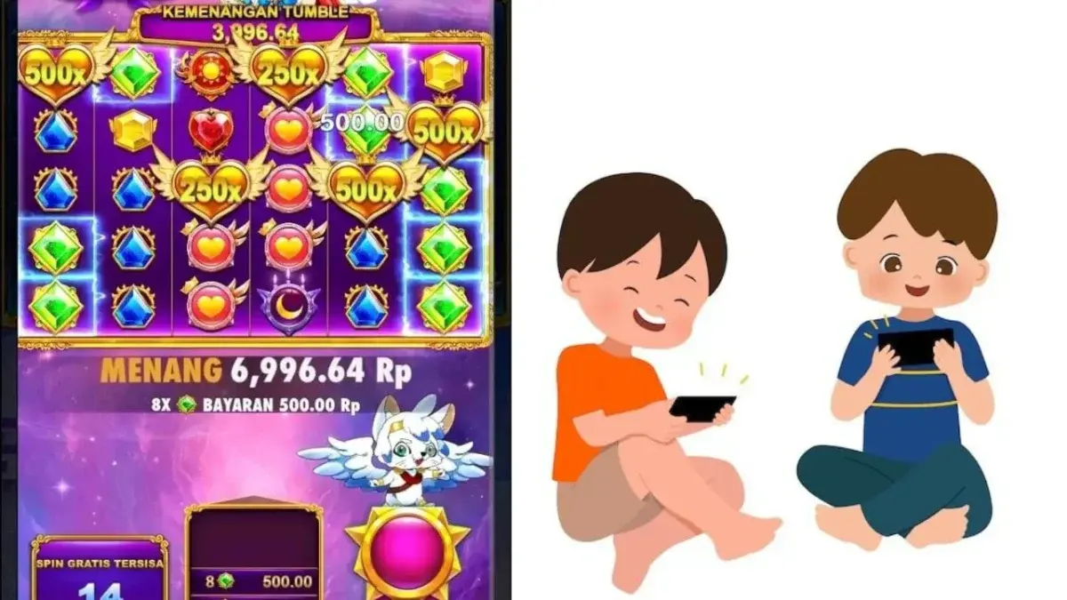ilustrasi ana di bawa umur main judi online transaksi miliaran rupiah
