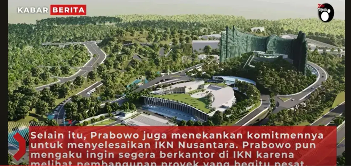 Prabowo akan Ngantor di IKN