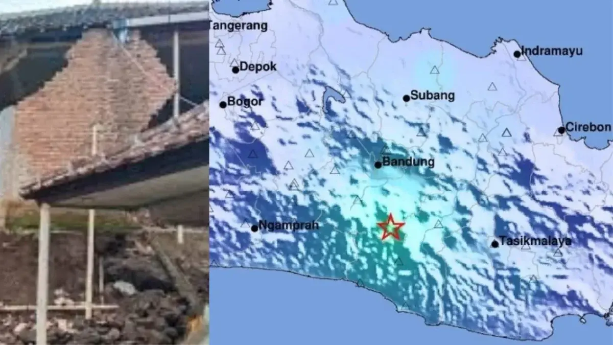 Gempa Bumi di Perbatasan Bandung-Garut: 58 Luka, 450 Mengungsi, Ratusan Bangunan Rusak/Divipromedia.com