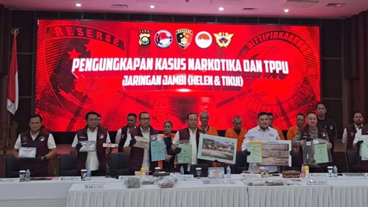 Polri Bongkar Jaringan Narkoba Kakak Beradik di Jambi, Untung Capai Miliaran Rupiah.