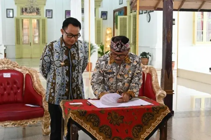 Pemkab Cirebon dan Kuningan Sepakati Kerja Sama Penanggulangan Bencana. (Dok.way divipromedia.com)