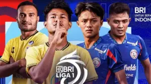 Arema FC Kemenangan Telak Atas Barito Putera 3-1 di Pekan Ke-10 Liga 1 2024-2024 / (istimewa)