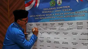 Penghulu di Jawa Tengah Deklarasi Tolak Gratifikasi.* Foto: kemenag.go.id