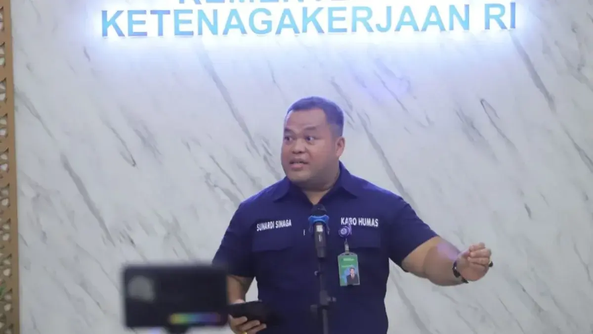 Kepala Biro Humas Kemnaker, Sunardi Manampiar Sinaga, melalui Siaran Pers Biro Humas Kemnaker, Kamis (12/12/24). (Dok.Humas Kemnaker) 