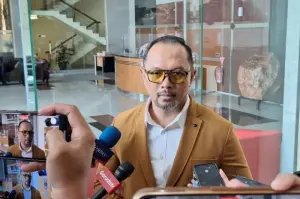Juru Bicara Komisi Pemberantasan Korupsi (KPK) Tessa Mahardhika Sugiarto di Gedung Merah Putih KPK, Jakarta.* (ANTARA/Fianda Sjofjan Rassat)