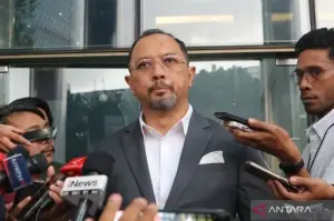 uru Bicara Komisi Pemberantasan Korupsi (KPK) Tessa Mahardhika Sugiarto di Gedung Merah Putih KPK, Jakarta. (ANTARA/Fianda Sjofjan Rassat)