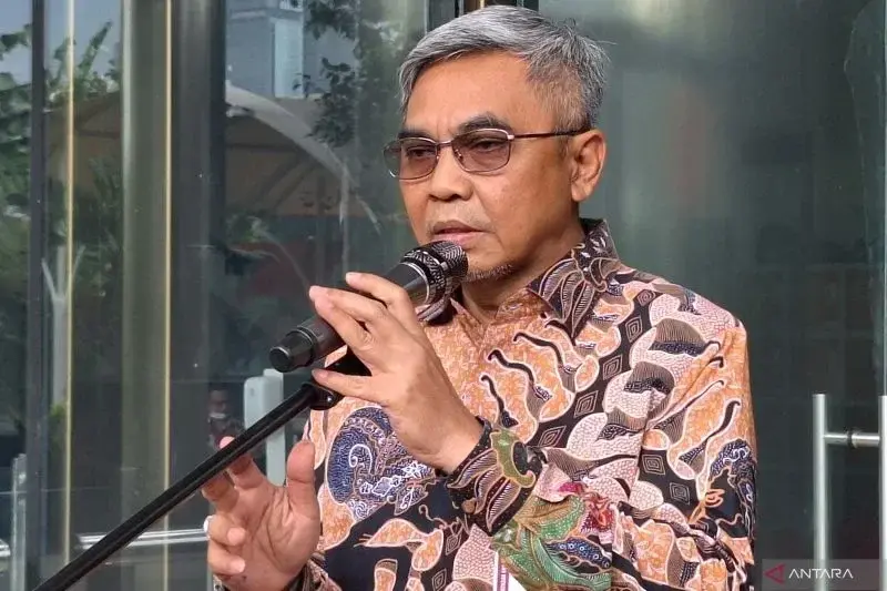Ketua Komisi Pemberantasan Korupsi (KPK) Setyo Budiyanto berikan keterangan kepada wartawan di Gedung Merah Putih KPK, Jakarta. ANTARA/Fianda Sjofjan Rassat