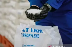 Produk biji plastik Kilang Pertamina Plaju Palembang (ANTARA/HO/Kilang Plaju/25)
