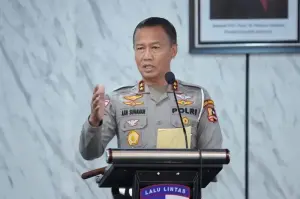 Kepala Operasi Lilin 2024 sekaligus Kepala Korlantas Polri Irjen Pol. Aan Suhanan.* ANTARA/HO-Divisi Humas Polri