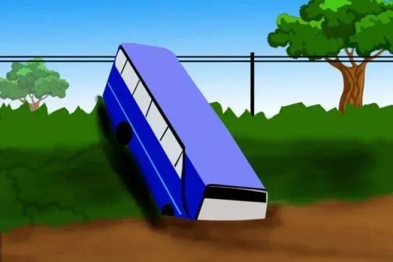 ilustrasi kecelakaan bus. (ANTARA News/Ridwan Triatmodjo)