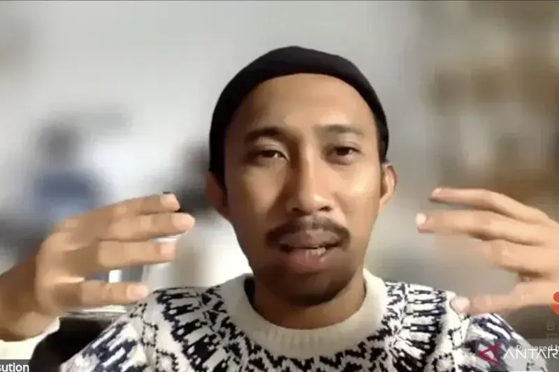 Tangkapan layar - Peneliti BRIN Anta Maulana Nasution dalam diskusi daring diadakan oleh BRIN yang diikuti dari Jakarta, Kamis (30/1/2025) ANTARA/Prisca Triferna