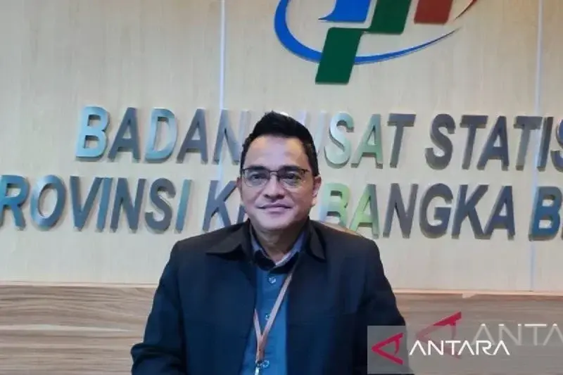 Kepala BPS Kepulauan Babel Toto Haryanto Silitonga. ANTARA/Aprionis